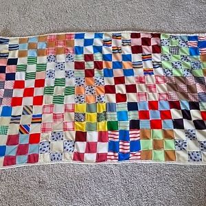Handmade vintage baby quilt